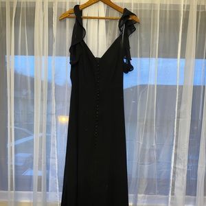 Very formal black dress floor length